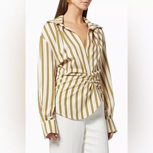 IN THE MOOD FOR LOVE Joelle Draped Shirt